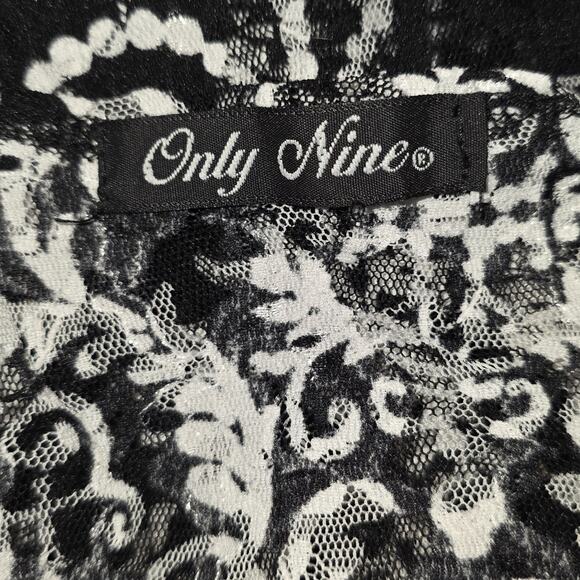 Vintage Y2K Babydoll Lace Top Size S Sheer Stretch Fairy Romantic Bohemian - Picture 6 of 6